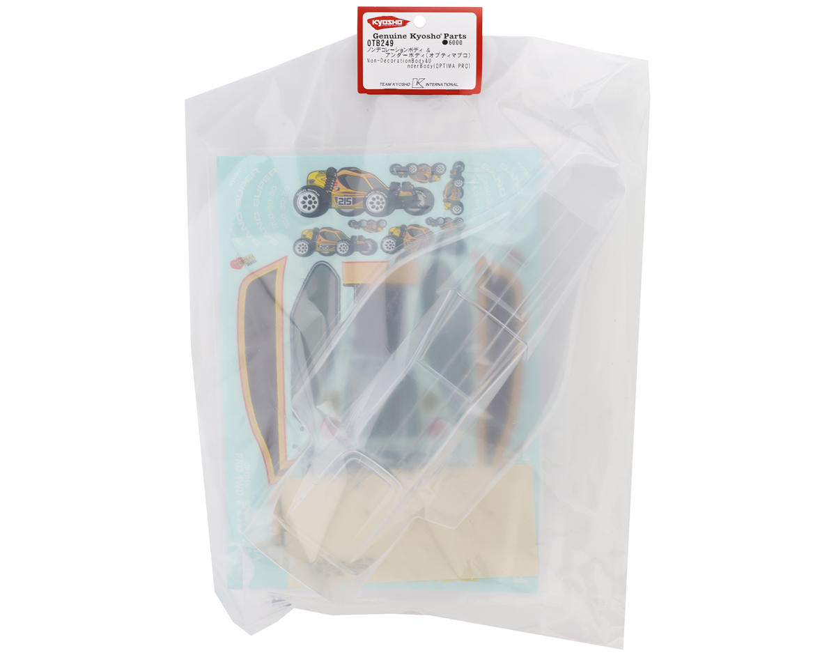 Kyosho Optima Buggy Body & Under Body (Clear)