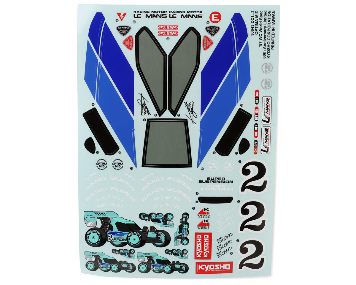 Kyosho Optima Mid Body (Clear)