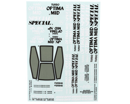 Kyosho Optima Mid Special Body & Under Body Chassis Cover Set (Clear)
