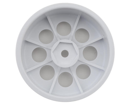 Kyosho Turbo Optima Mid SP 50mm Front 8-Hole Wheels (White) (2)