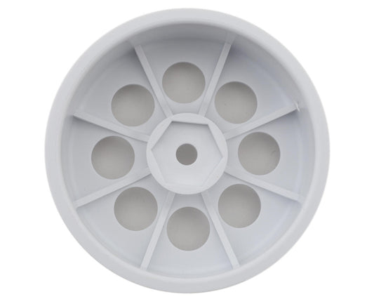 Kyosho Turbo Optima Mid SP 50mm Front 8-Hole Wheels (White) (2)