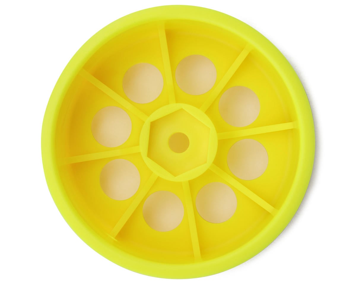 Kyosho Turbo Optima Mid SP 50mm Front 8-Hole Wheels (Yellow) (2)