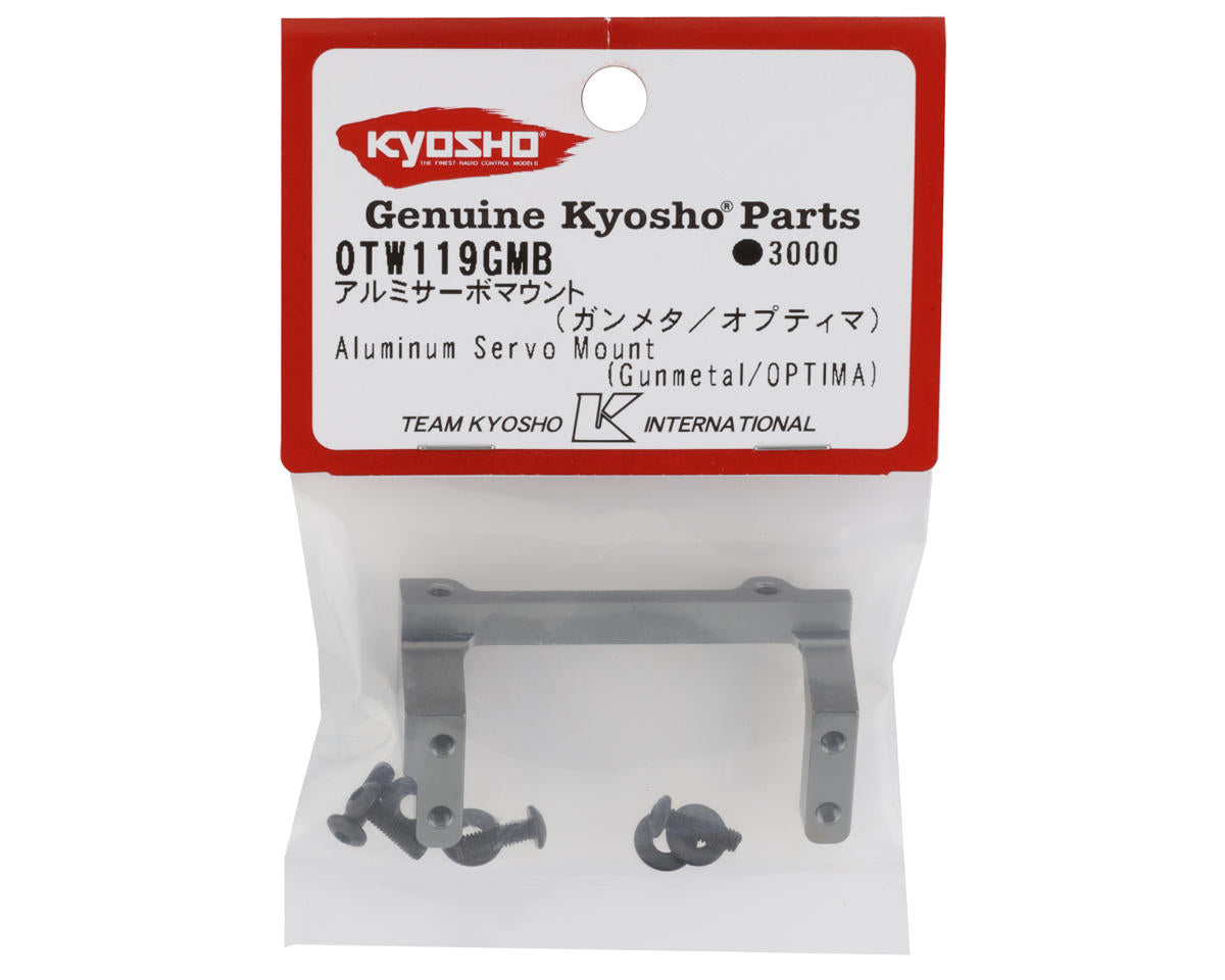 Kyosho Optima Aluminum Servo Mount (Gunmetal)