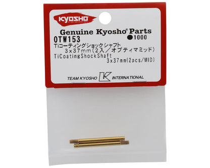 Kyosho Optima Mid 3x37mm Ti Coating Shock Shaft (2)