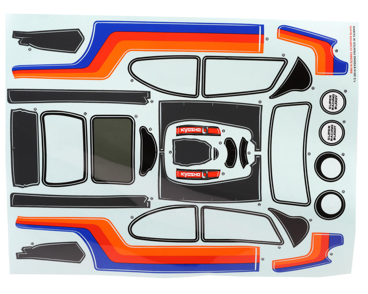 Kyosho Beetle 2014 1/10 Off-Road Buggy Body Set (Clear)