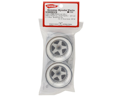Kyosho Scorpion 2.2 Rear Wheels (Satin Chrome) (2)