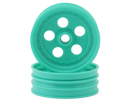 Kyosho Tomahawk '85 WC Worlds Spec Front Wheels (Mint Green) (2)