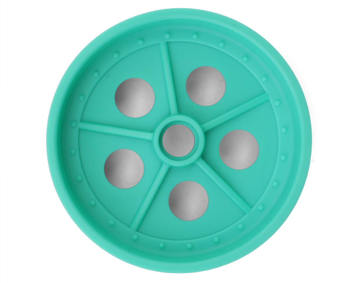 Kyosho Tomahawk '85 WC Worlds Spec Front Wheels (Mint Green) (2)