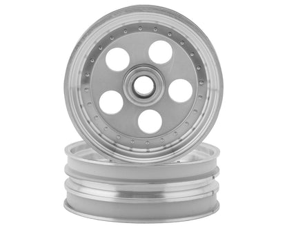 Kyosho Tomahawk Front Wheels (Satin Chrome) (2)