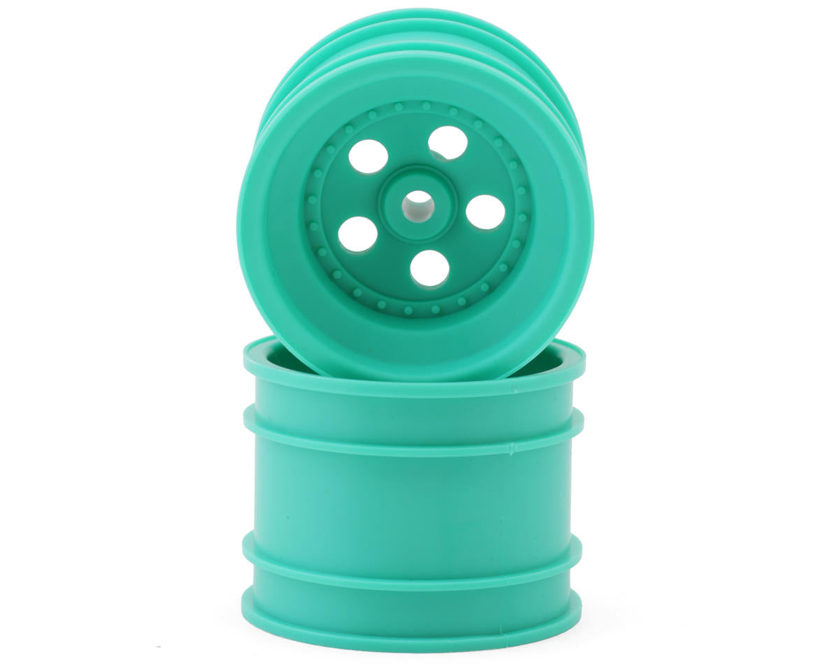Kyosho Tomahawk '85 WC Worlds Spec Rear Wheels (Mint Green) (2)