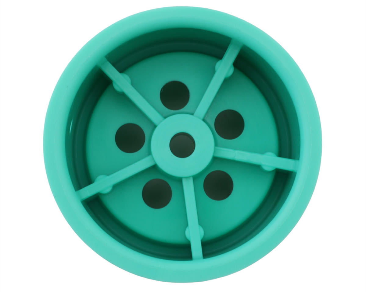 Kyosho Tomahawk '85 WC Worlds Spec Rear Wheels (Mint Green) (2)