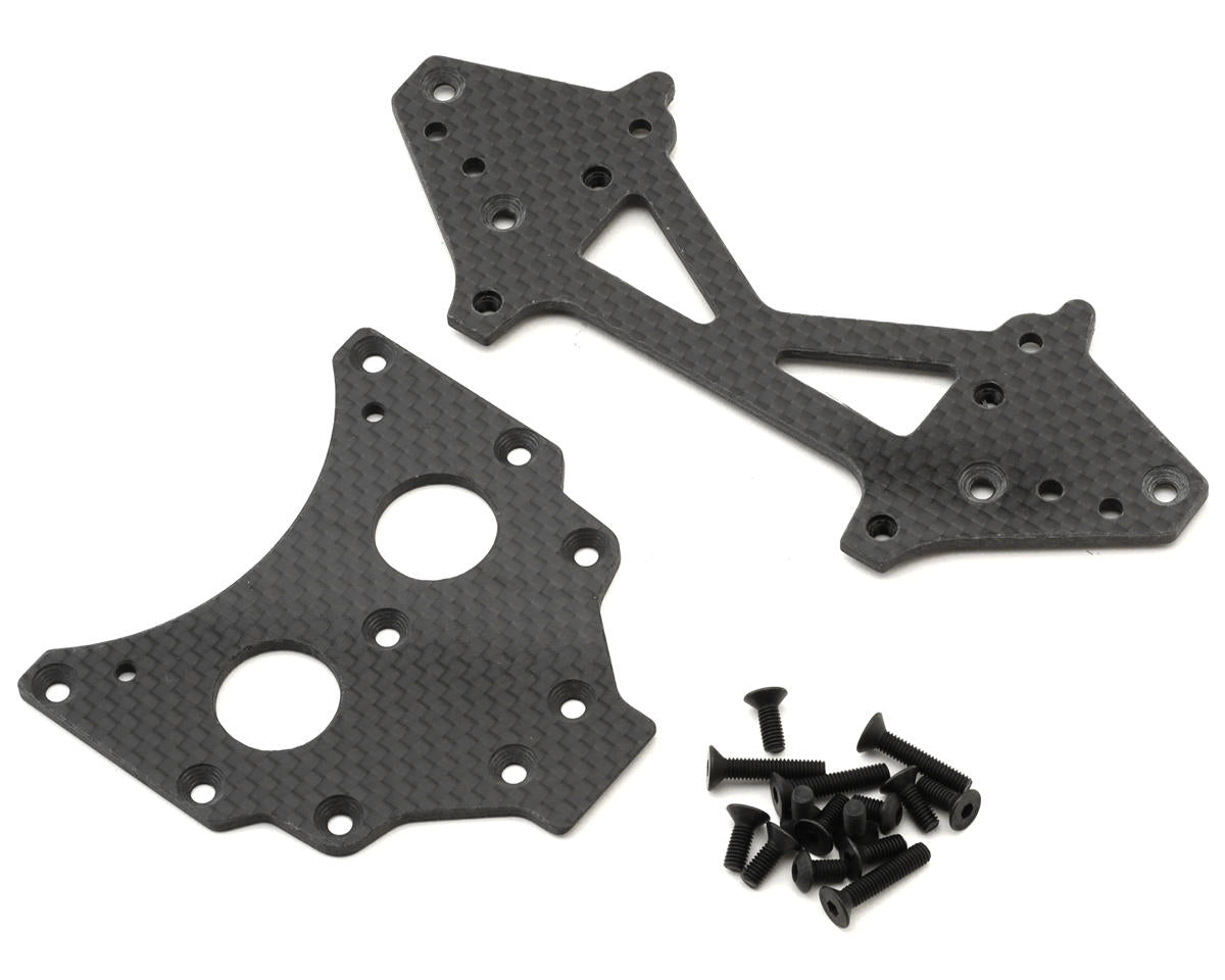 Kyosho Scorpion 2014 Carbon Long WB Rear Plate Set (273mm)