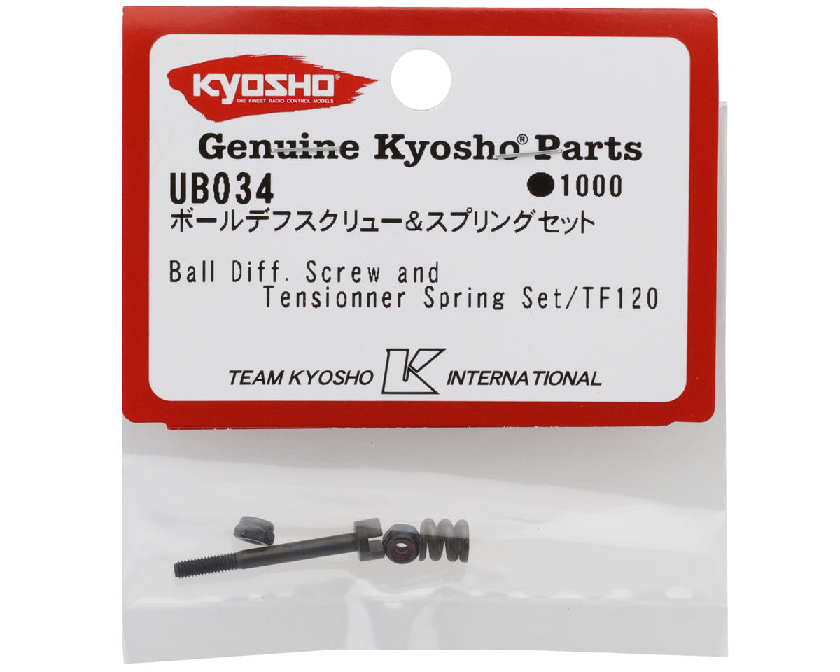Kyosho Ultima RB7.5 Ball Differential Screw & Tensioner Spring Set
