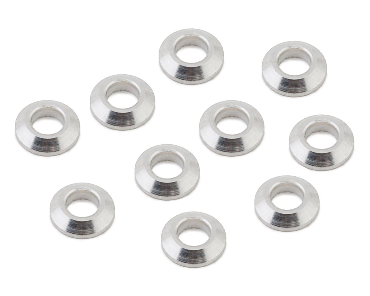 Kyosho 3x6mm Tapered Washer (Silver) (10)