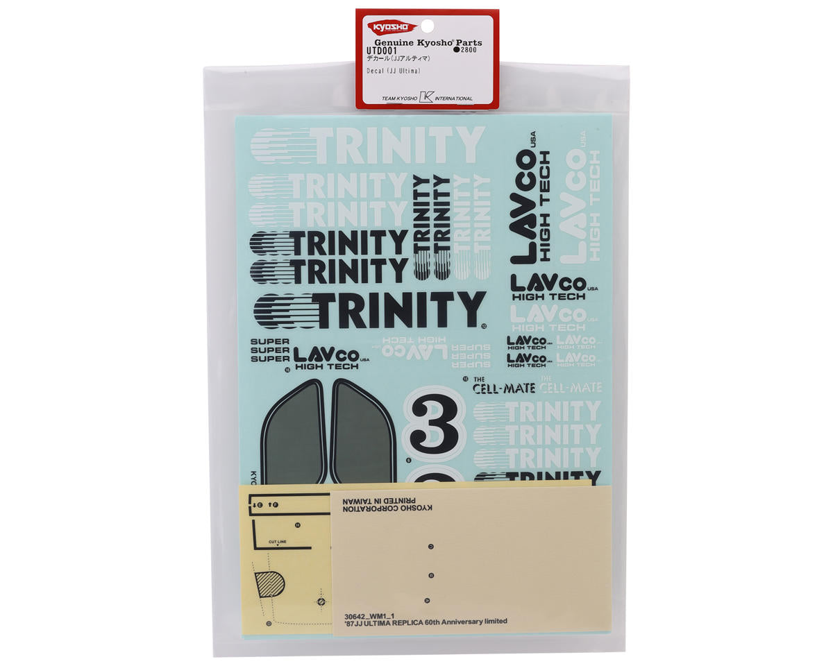 Kyosho JJ Ultima Decal Set