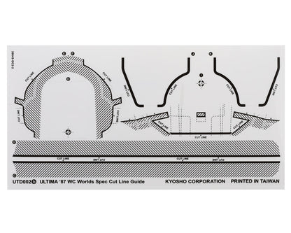 Kyosho Ultima '87 WC Decal Sheet