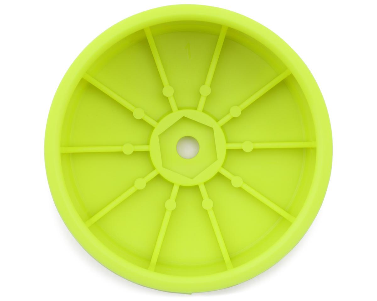 Kyosho Lazer 2.2" 4WD Buggy Front Wheels (2) (Yellow) (IFMAR Approved)