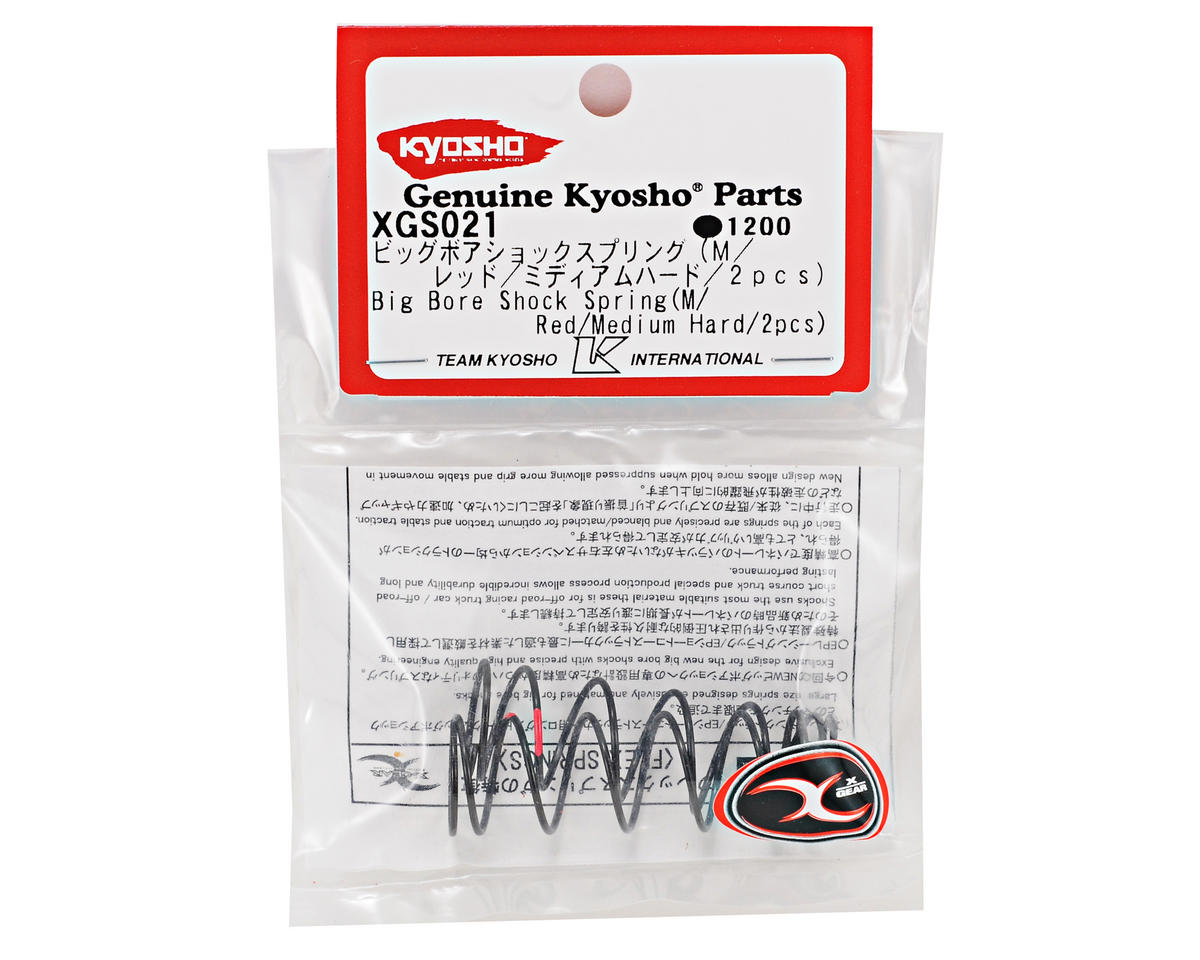 Kyosho Medium Length Big Bore Shock Spring (Red/Medium-Hard)