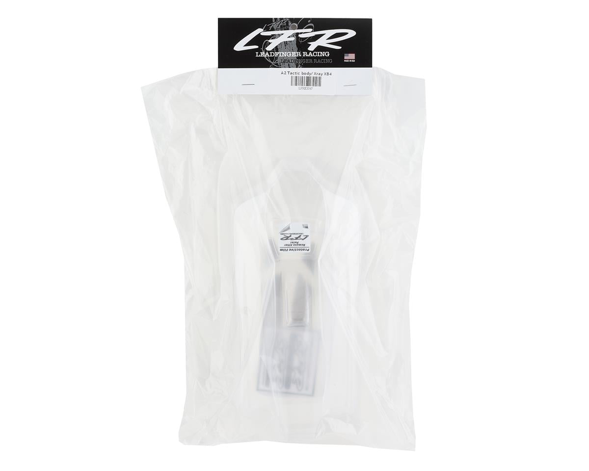 Leadfinger Racing XRAY XB4 A2 1/10 Buggy Body w/Tactic Wings (Clear)