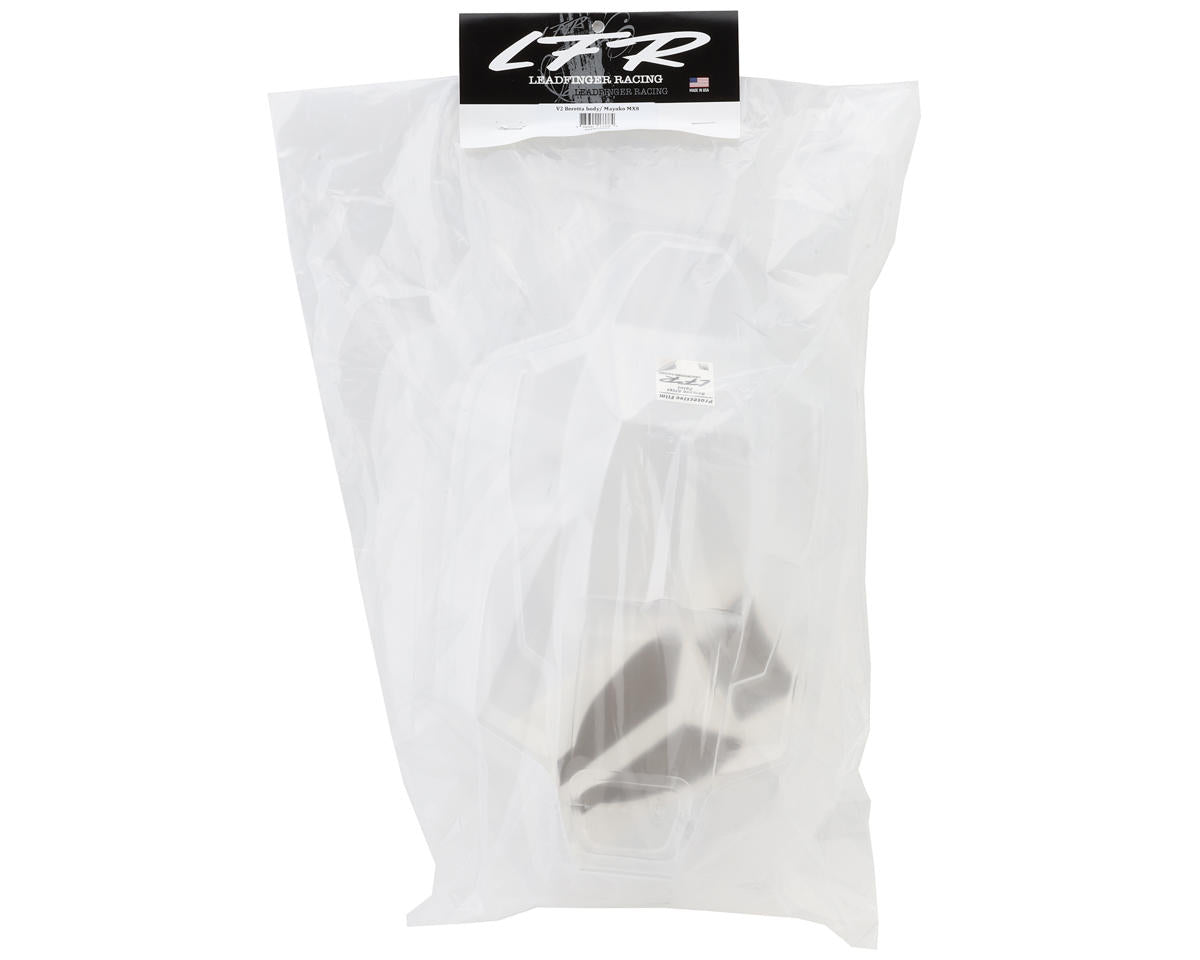 Leadfinger Racing Mayako MX8 V2 Beretta 1/8 Buggy Body (Clear)