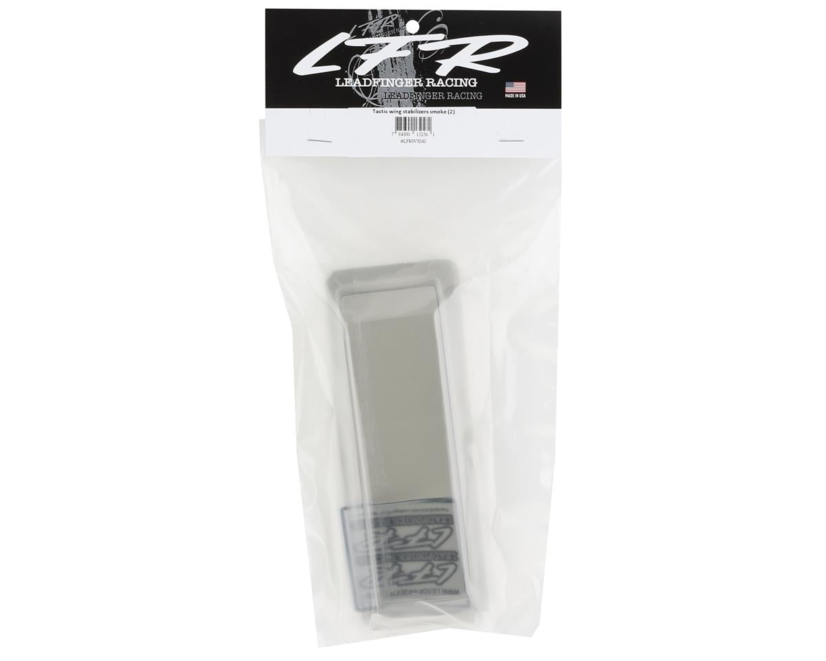 Leadfinger Racing 1/10 Buggy Wing Center Stabilizer (2) (Smoke)