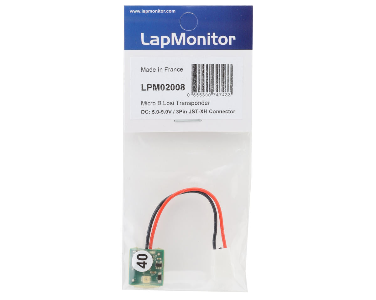 LapMonitor Micro-B Transponder w/3-Pin JST-XH Connector
