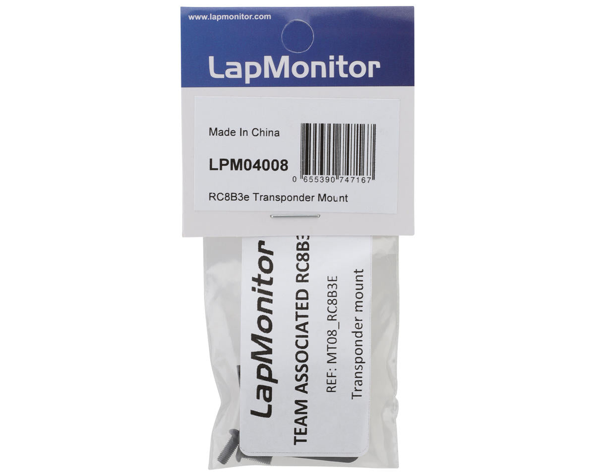 LapMonitor Team Associated RC8B3e Carbon Fiber Transponder Mount