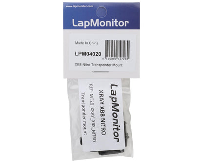 LapMonitor Xray XB8 Nitro Carbon Fiber Transponder Mount