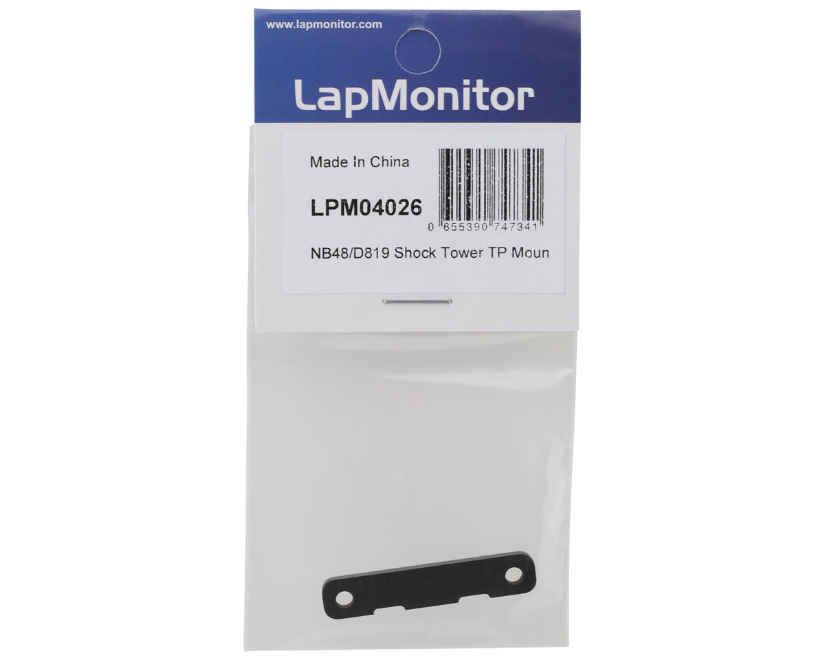 LapMonitor Tekno NB48/HB Racing D819 Shock Tower Carbon Fiber Transponder Mount