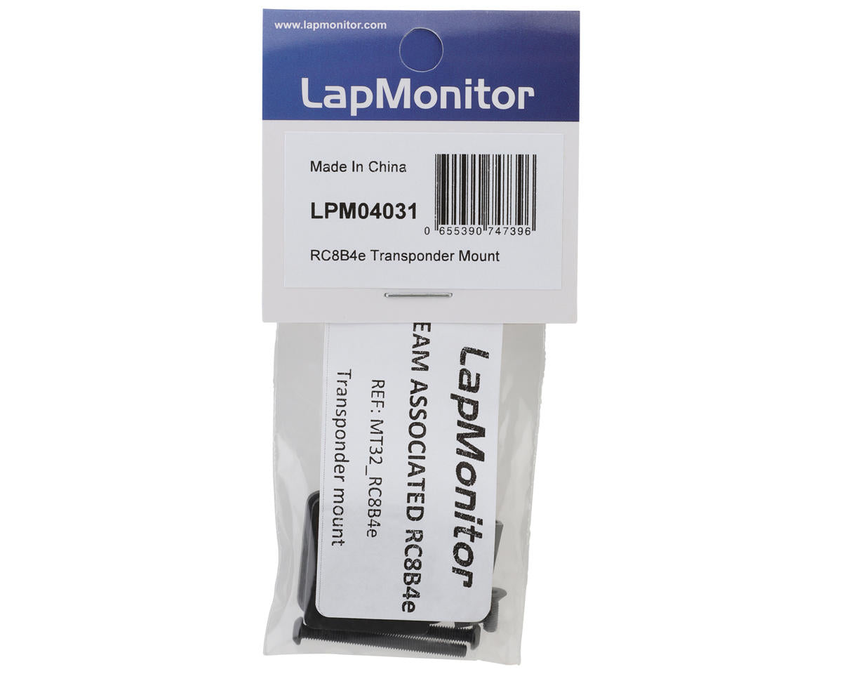 LapMonitor Team Associated RC8B4e Carbon Fiber Transponder Mount