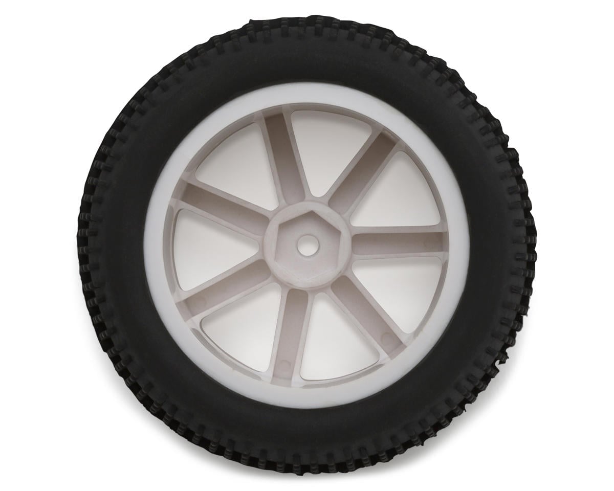 LRP VTEC 1/10 Pre-Mounted Rear Buggy Tires (White) (2)