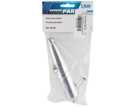 LRP S8 Rebel BX/TX 1/8 Aluminum Exhaust Pipe (Polished)
