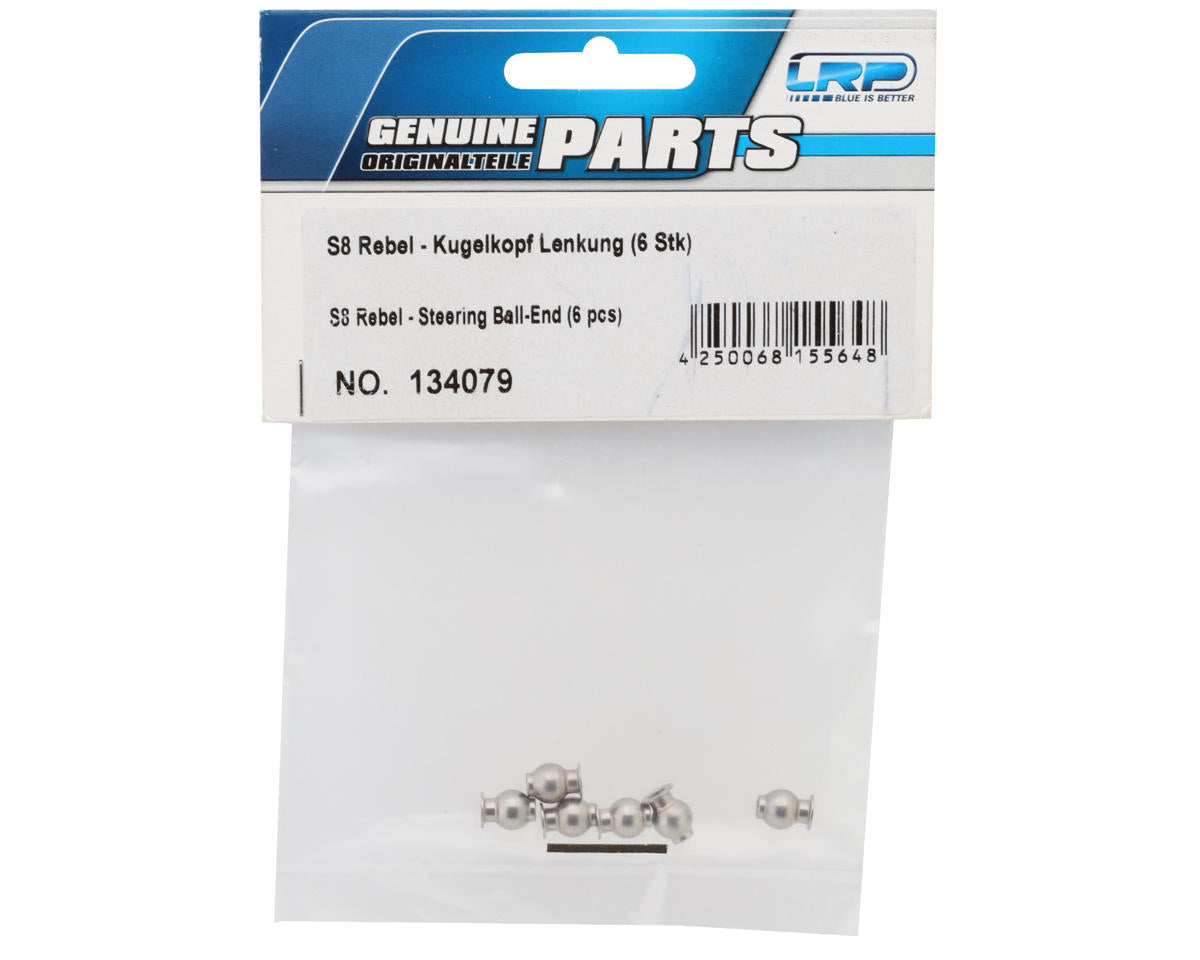 LRP S8 Rebel Steering Pivot Balls (6) (BX/BXe)
