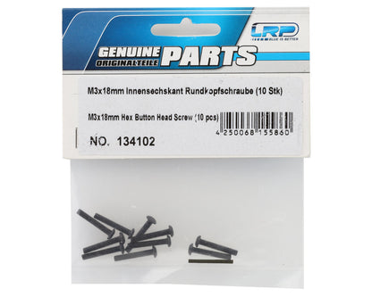 LRP 3x18mm Hex Button Head Screw (10)