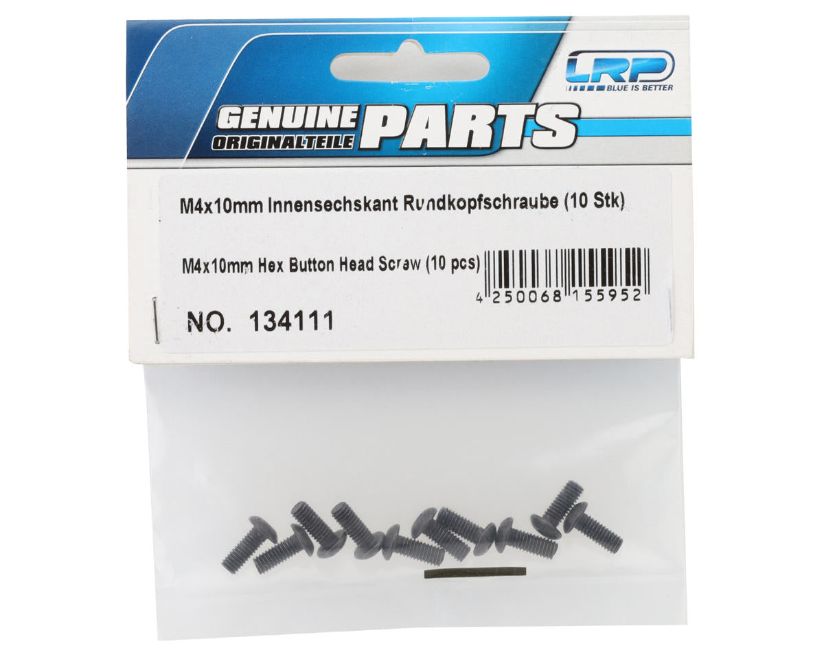 LRP 4x10mm Hex Button Head Screw (10)