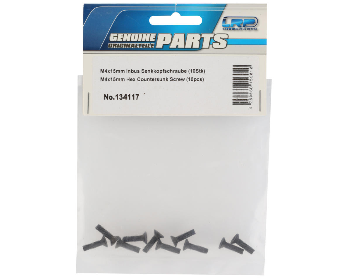 LRP 4x15mm Flathead Screws (10)