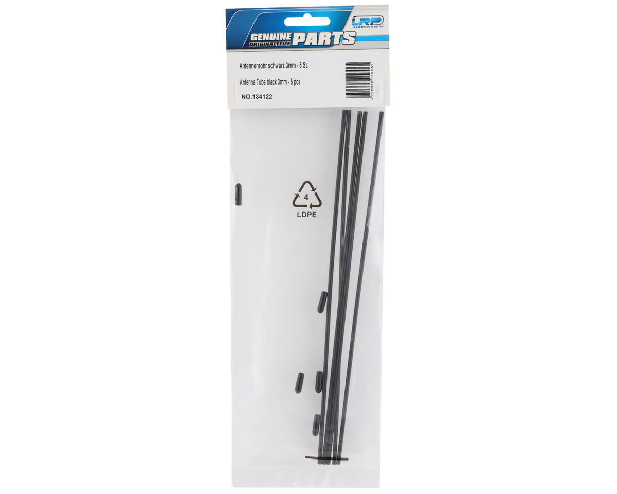 LRP S8 Rebel 3mm Antenna Tubes (Black) (5)