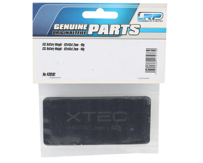 LRP CCL 92x43x1.2mm Battery Weight (40g)