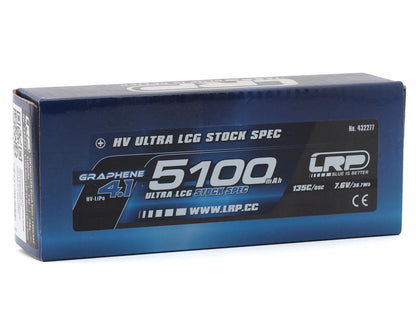 LRP Ultra LCG 2S Stock Spec Graphene-4.1 LiHV Battery 135C (7.6V/5100mAh)