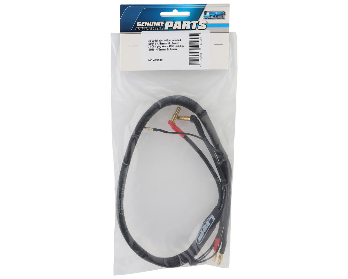 LRP 2S LiPo Charge/Balance Lead (4mm to 4/5mm Bullet Connector) (600mm)
