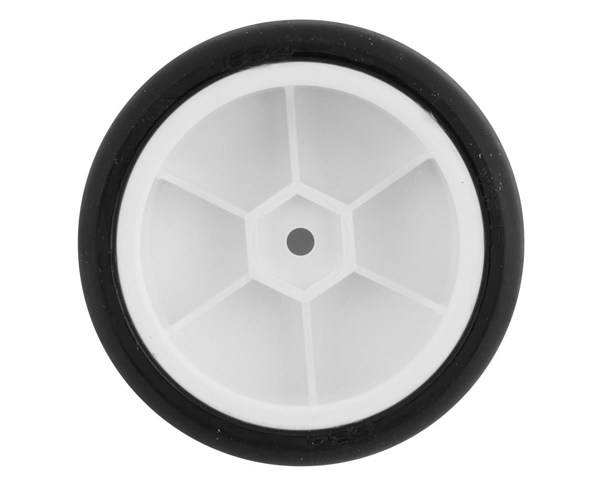 LRP 12mm Hex VTEC Pre-Mounted Asphalt Racing Tires (4) (White) (G34HT)