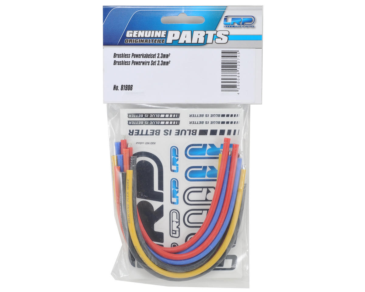 LRP 3.3mm Brushless Powerwire Set (10)