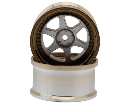 LAB Meister L1 1/10 Drift Wheels (Bronze/Silver) (2) (8mm Offset)