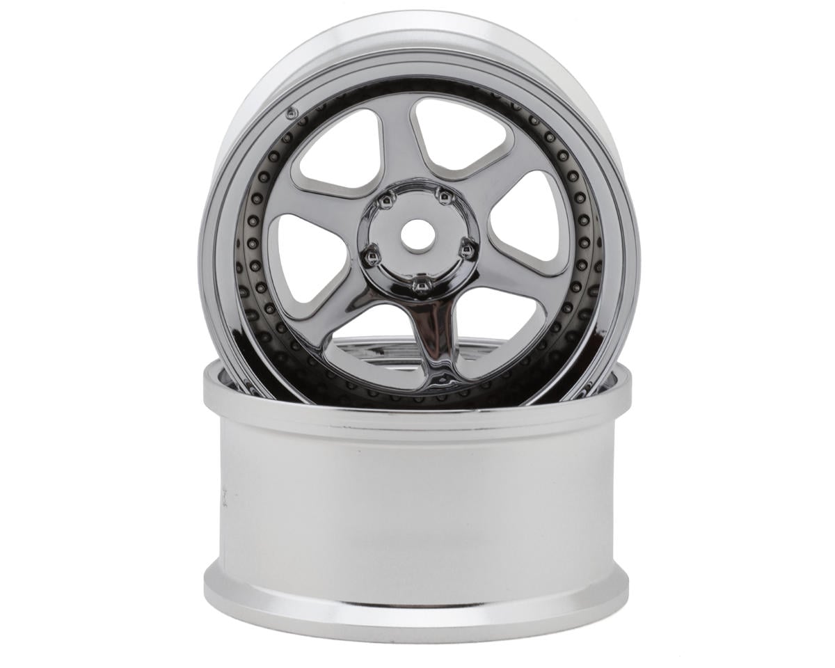 LAB Meister L1 1/10 Drift Wheels (Chrome) (2) (8mm Offset)