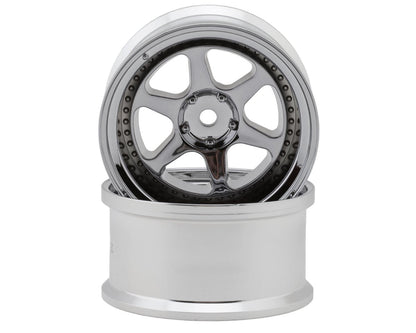 LAB Meister L1 1/10 Drift Wheels (Chrome) (2) (8mm Offset)