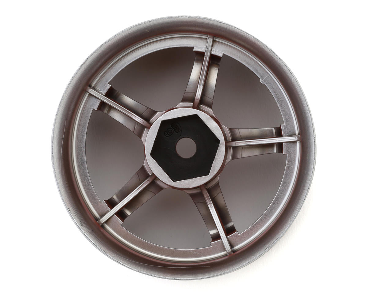 LAB Work Emotion T5R 1/10 2-Piece Concave Drift Wheels (Candy Red/Black) (2)