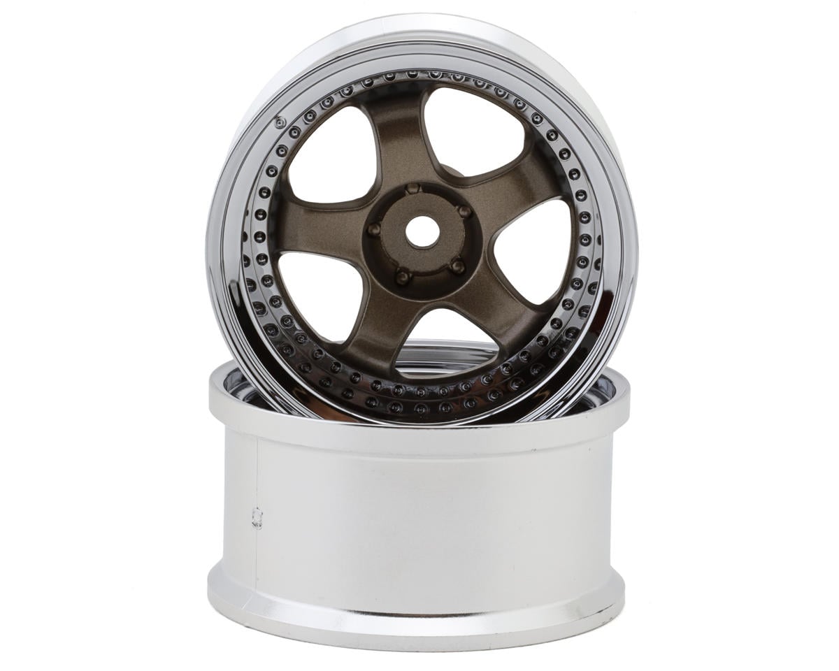 LAB Work Meister S1 1/10 3-Piece Drift Wheels (Bronze/Metallic) (2) (8mm Offset)