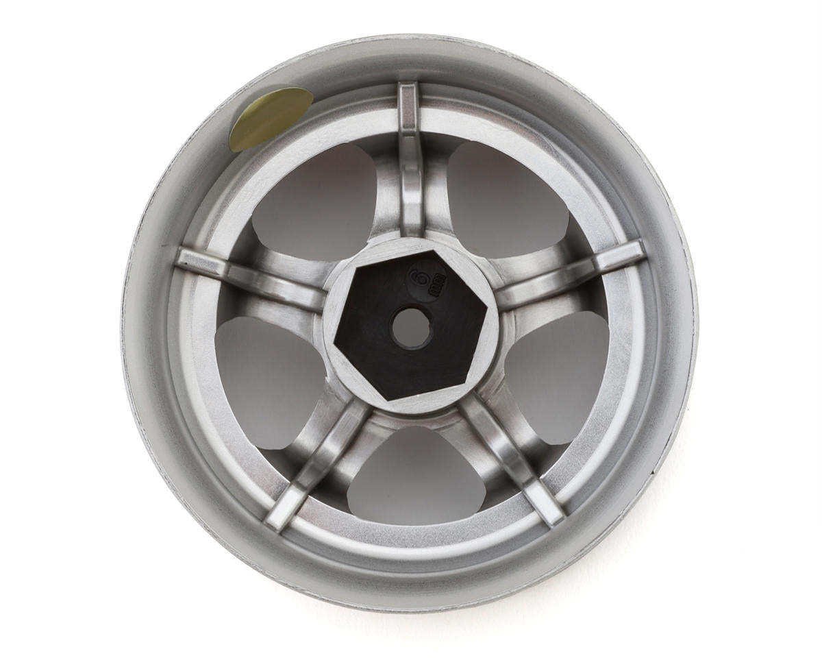 LAB Work Meister S1 1/10 Super High Traction 3-Piece Drift Wheels (Chrome) (2)