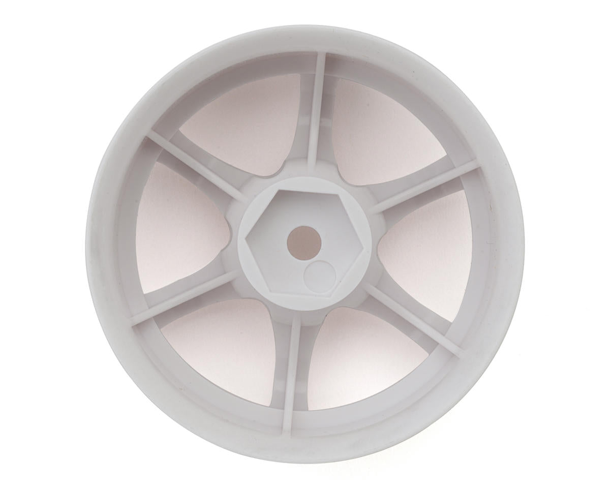 LAB Gram Lights 57D 1/10 Standard Traction Drift Wheels (White) (2) (6mm Offset)