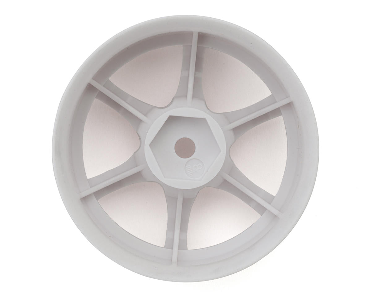 LAB Gram Lights 57D 1/10 Standard Traction Drift Wheels (White) (2) (8mm Offset)